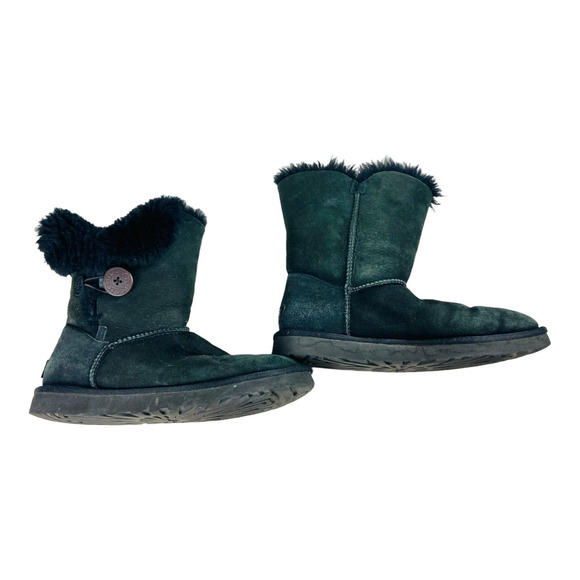 UGG Australia Women's Bailey Sheepskin Shearling Winter Ankle Boots Black US 8 - Picture 2 of 12